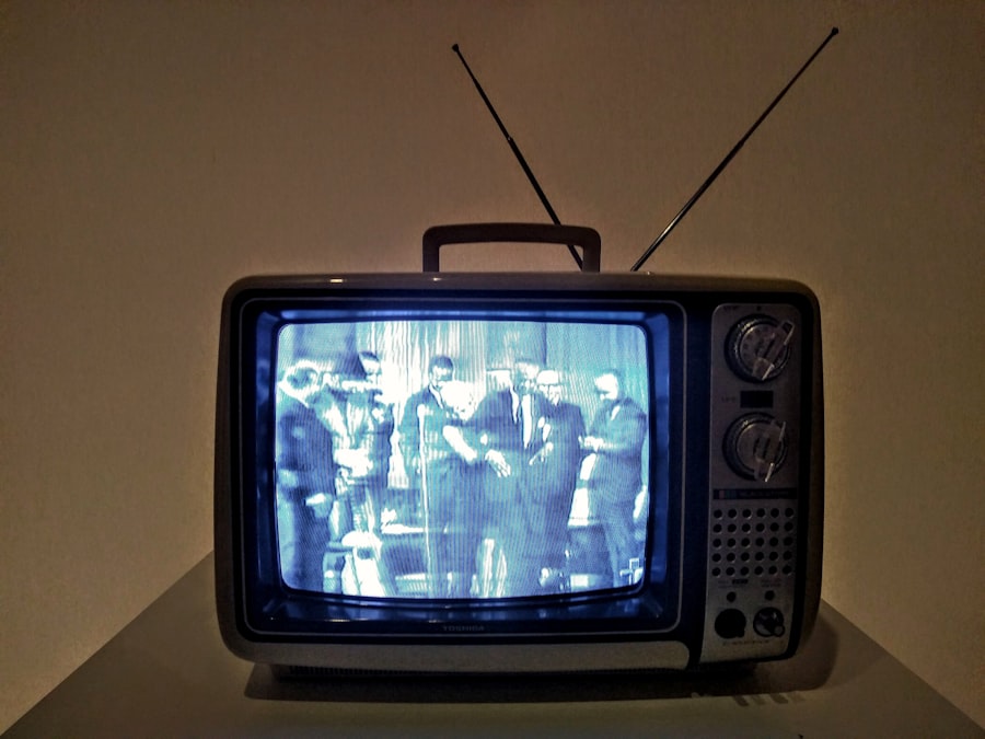 Photo black and white TV