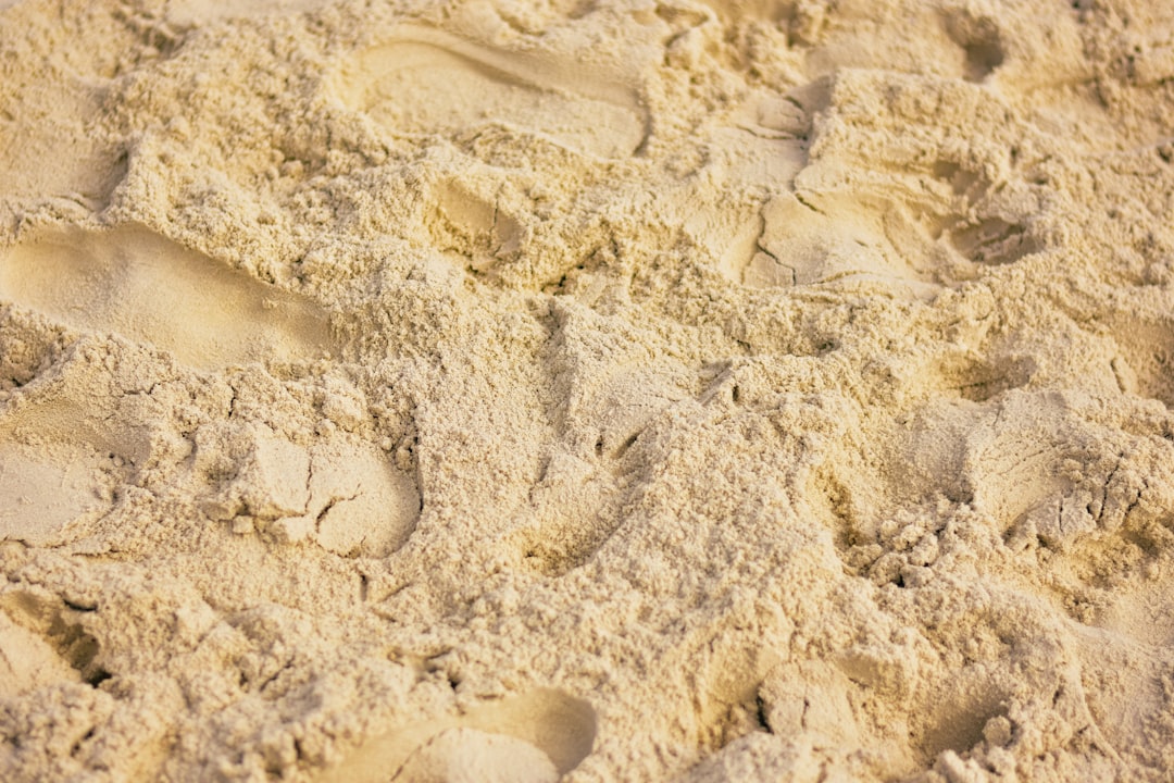 Photo chemical burns sand