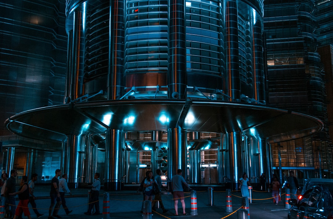 Photo industrial fermentation tanks