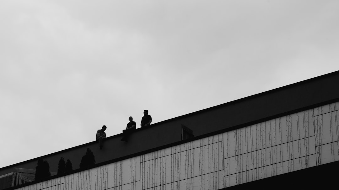 Photo rooftop HVAC units