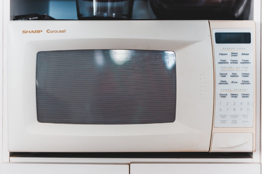 Photo microwave door