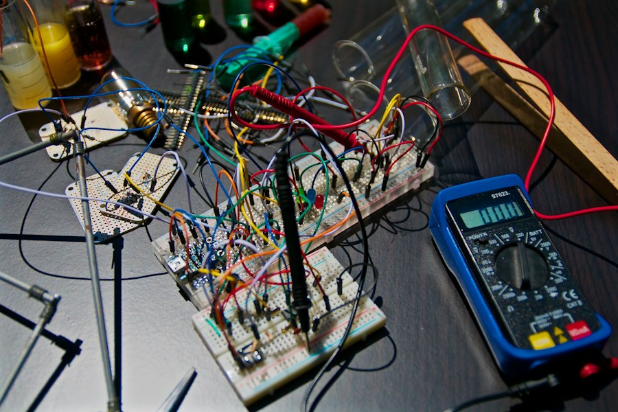 Photo temperature probe experiment setup