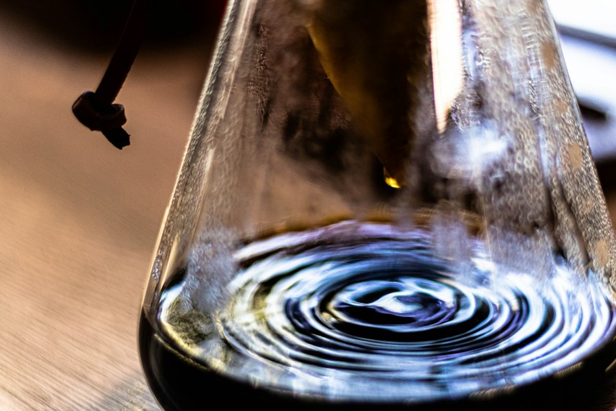 Photo thermometer water temperature experiment