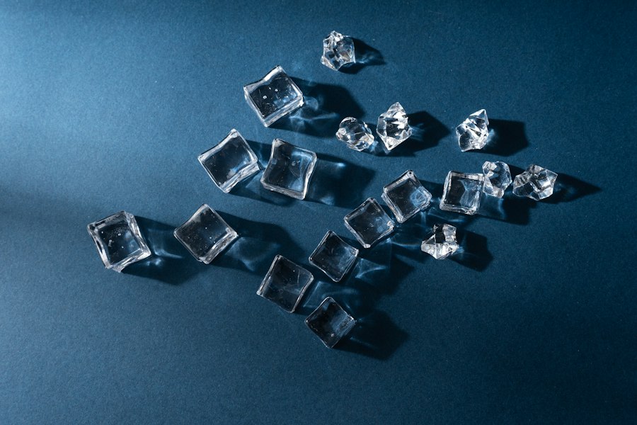 Photo freezing solid vs first ice comparison
